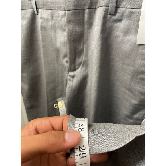 Perry Ellis Mens NWT Grey Slim Slacks Size 28x30 - Picture 6 of 8